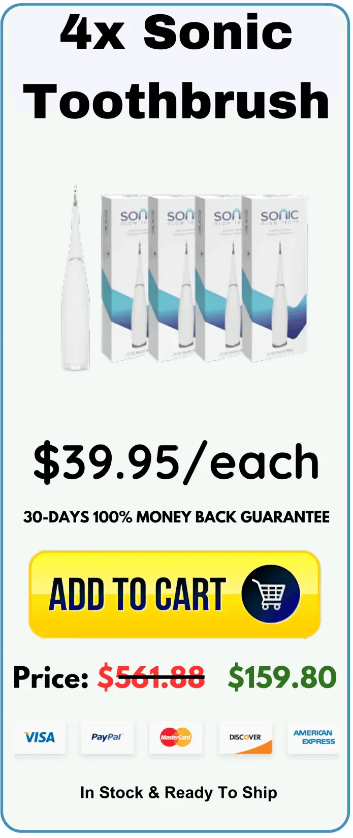 Sonic Toothbrush offer package price